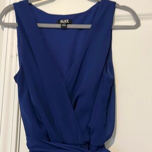 SLNY Elegant Blue Dress